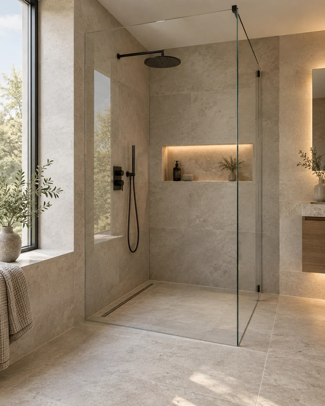Walk-in-Dusche – Fugen & Silikon erneuert