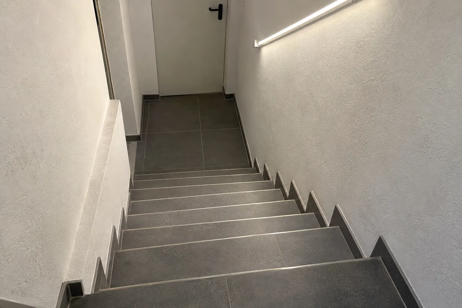 Kellertreppe – rutschfest gefliest