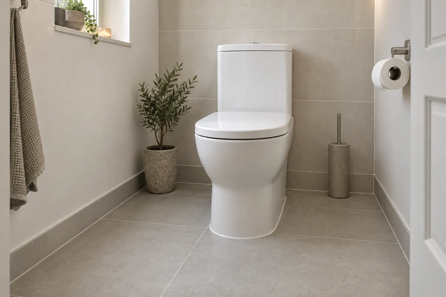 Gäste-WC – saubere Anschlüsse